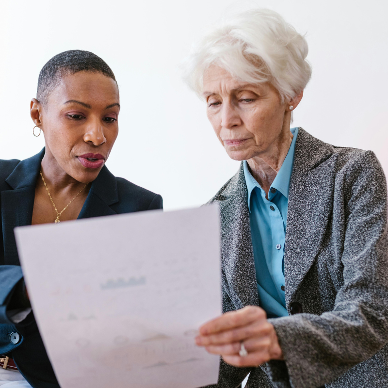 Founder reviewing financial information representing strategic pacing in a growing business